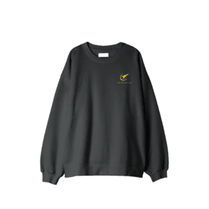 grey crewneck yellow logo