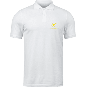 white polo yellow logo