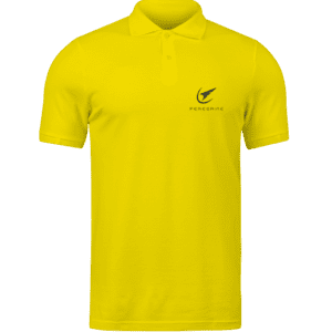 yellow polo black logo